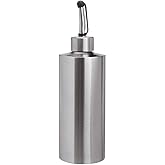 Gteller Stainless Steel Olive Oil Dispenser, Leakproof Pourer Dispensing Bottle For Oil Soy sauce Vinegar&Cooking wine 550ml/350ml/250ml (550ml-A model)