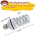 OUYIDE 150 Watt Equivalent, Spiral LED Corn Light Bulb e26/e27 Medium Base 5000K Daylight, Non-Dimmable, 16-Watt UL Listed