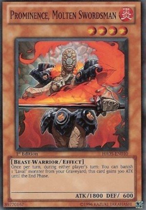 Yu-Gi-Oh! - Prominence, Molten Swordsman (HA05-EN010) - Hidden Arsenal 5 - 1st Edition - Super Rare