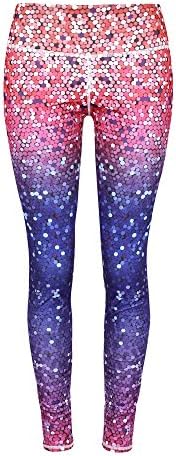 Mermaid Yoga Pants Fish Scale Sexy Leggings Gym Fitness Sportwear Trousers Training Running Tights for Women (Asian Size)