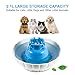 YOUTHINK Cat Water Fountain, 2L Large Capacity Healthy and Hygienic Automatic Ultra Quiet Pet Water Fountain, Cat Water Dispenser with 1 Filter, Pet Drinking Fountain for Cat and Dog (Blue)