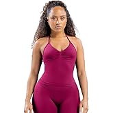 TRYTO Impact Longline Strappy Top Women Impact Longline Halter Tops Workout Longline Tank Top Compression Gym Fitness