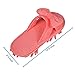 LEMNUY Women's Mop Slippers Washable, Microfiber Shoes Cover for Women, Office Home Indoor Hardwood Ceramic Floor Multi-Surface Polishing Clean Hair and Dusting, Pink Colors Size 6-9 (1 Pair)