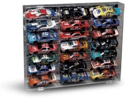 Clearwater Displays 21 Car 1/24 Scale Display Case with Slanted Shelves from