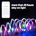 easyDecor LED Nylon Shoelaces Lights Up 3 Modes Battery Lights Shoestrings for Christmas Party Dancing Hip Pop Running Decorations (1 Pair)