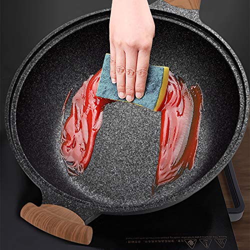 Wok pan carbon steel wok For electric Induction And gas stoves ,12.5