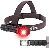 Headlamp Rechargeable with Red Light - Sofirn HS42 Headlamps for Adults, 2100 Lumens Head Lamp Super Bright, Led Right Angle Flashlight with Magnetic Base, Camping Head Light for Mechanic, Hunting
