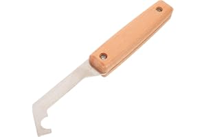 TEHAUX Elevator Door Groove Cleaner Handheld Lift Door Guide Rail Scraper with Bent Hook for Industrial