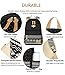 HITOP Geometry Polka Dots Casual Canvas Backpack + Lunch Bags + Pen Case Bags Set (Black)