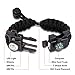 Meetrip 20 in 1 Adjustable Paracord Survival Bracelet, Tactical Survival Gear Kit with SOS LED Light, Emergency Knife, Whistle, Compass, Fire Starter for Camping, Climbing - 3 PACK