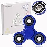 Fidget Spinner, AmyHomie Hand Spinner, Tri-Spinner Fidget Toys for Adults and Kids (Blue)