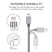 Lightning Cable iPhone , ENACFIRE iPhone Charger Cable 4 Pack (1ft 3ft 6ft 6ft ) Nylon Braided 8 pin Charging Cord for iPhone X / 8 / 8 Plus / 7 / 7 Plus / 6 / 6 Plus / 5S, iPad iPod (Gray)