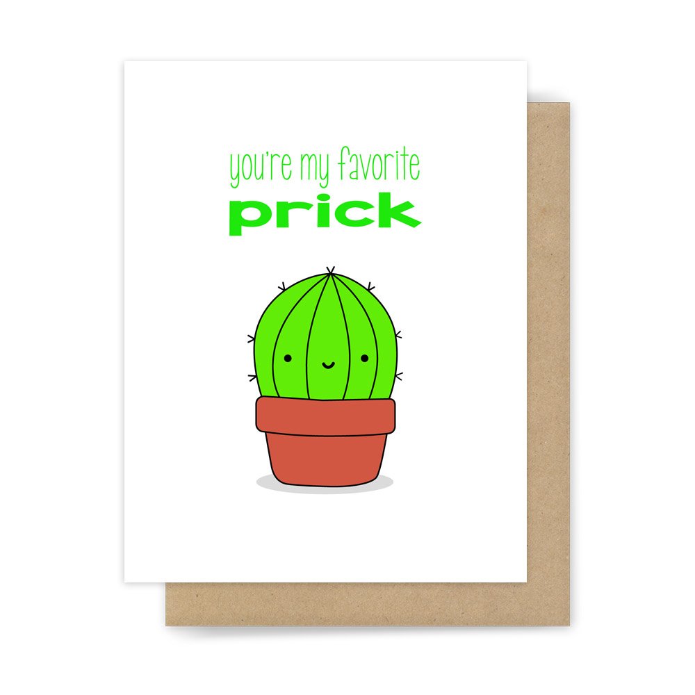 Amazon Funny Love Card Cute Cactus Pun Handmade Greeting Handmade
