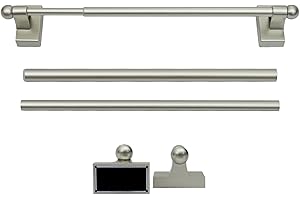 WL.ROCAILLE Adjustable Magnetic Rods for Metal Appliance, Doors, Windows,16 to 28 Inch/4 Pack/Easy Installation Toilet Towel Bar, Muti-Useful (Champagne, 4pack)