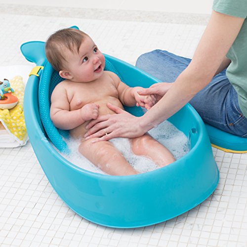Skip Hop Moby Bath Smart Sling 3-Stage Bathtub, Blue
