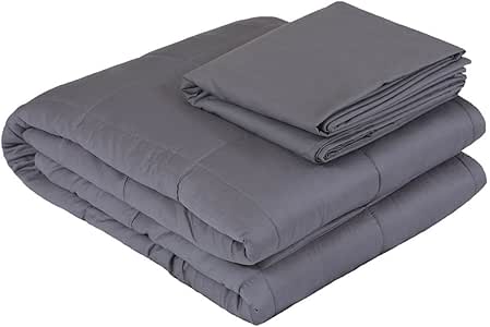Amazon.com: Weighted Idea Small Weighted Blanket Set | 36''x48'' | Grey