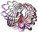WorldaWhirl Whirligig 3D Wind Spinner Hand Painted Stainless Steel Twister Hummingbird (12