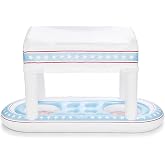 FUNBOY Floating Drink Station with Removable Canopy, 4th of July | 4th of July, Removable Fabric Shade with Fringe, Perfect for Parties, Table-Top Decorations, In-Pool Refreshments