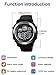 Digital Sports Watch Electronic Waterproof LED Military Big Face Light Black Teenager Boy's watch (silver)