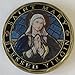 Aizics Mint ST. Mary Blessed Virgin Hail Mary Full of Grace Prayer Commemorative Coin. Cast with Colorized Saint and Beautiful Iron Plating & Ancient Bronze Original one-of-a-Kind Design.