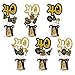 40th Birthday Party Centerpieces Black and Gold Themed Party Centerpieces Sticks Glitter Table Toppers Decorations Party Photo Booth Props Set of 24