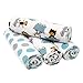 Bedtime Originals 4 Piece Flannel Blankets, Choo Choo