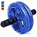 BIO Core Ab Roller - Fitness Wheel & Abdominal Carver to Workout, Exercise & Strengthen Your Abs & Core - Plus, Get A Free Pro Knee Mat to Supplement Your Training for A Limited Time - Blue