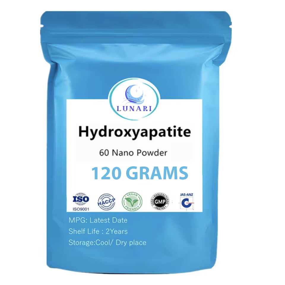 Photo 1 of 100% Pure Nano Hydroxyapatite Tooth Powder – Enamel Remineralization Support, Fluoride-Free Toothpaste Additive for Sensitivity & Cavity Defense, Pure HAp Powder 120 Grams