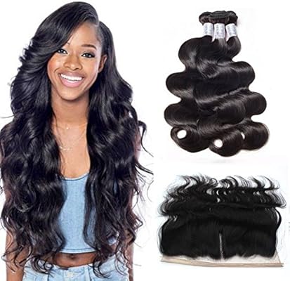 Amazon Com Forawme Virgin Brazillian Human Hair With Frontal