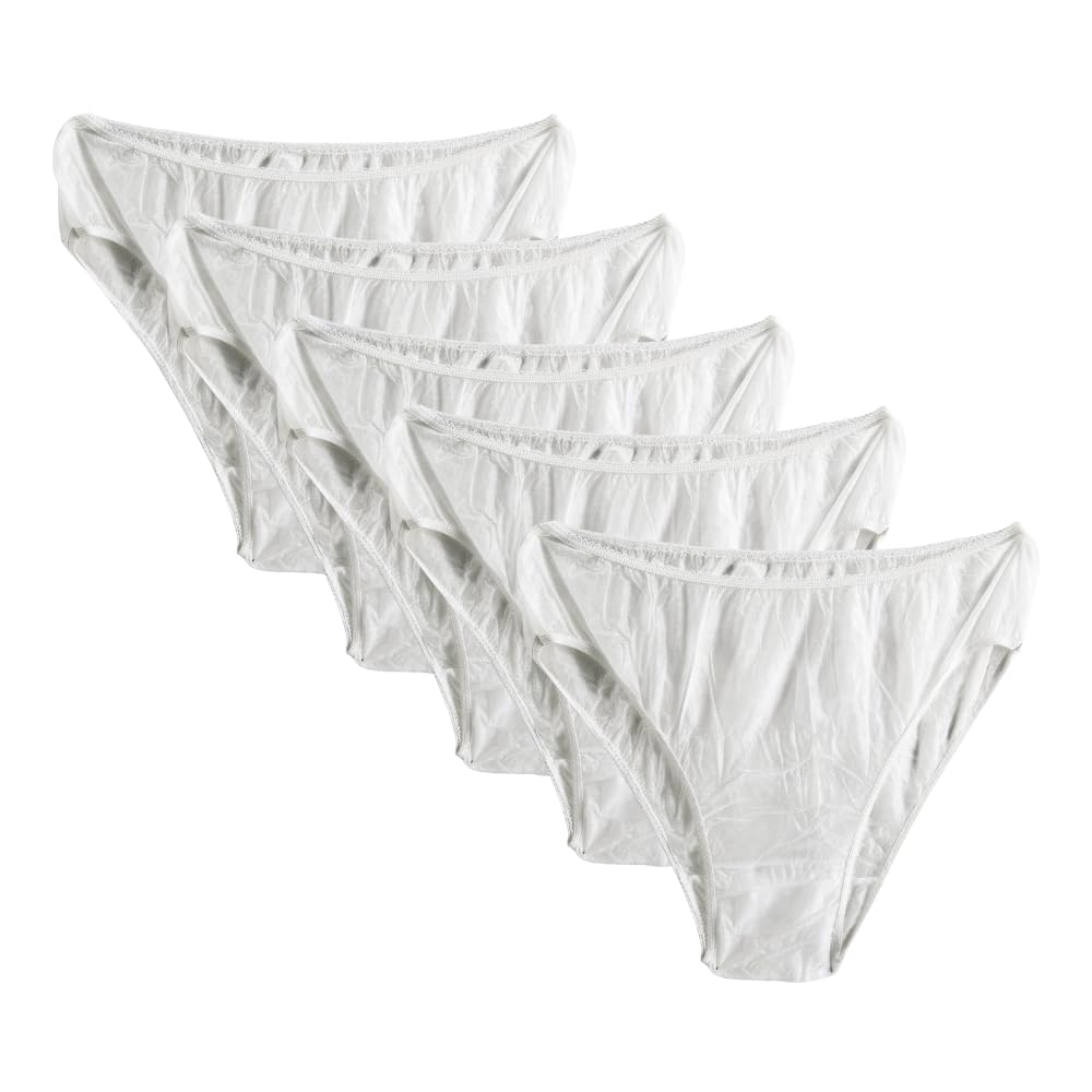 Jane Disposable Panties - White - Size X 5 46-48