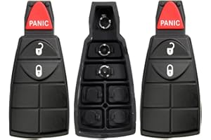 Lot of 2X New Replacement Key Fob Fobik Rubber Button Compatible with & Fit for RAM Chrysler Dodge Jeep WV