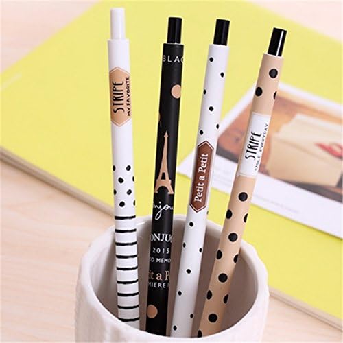 MISS MINI 8Pcs/set 0.5mm Cute Plastic Mechanical Pencil Lovely Dots Tower Automatic Pen Kids Stationery