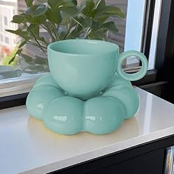 ARISKEY Coffee Mug Set Cloud Mug with Sunflower