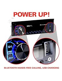 BOSS Audio BV6658B Auto Estéreo Reproductor de DVD Single Din, Bluetooth Audio y Manos Libres, Micrófono Integrado, CD DVD MP3 USB Entrada AUX, Receptor de Radio AM FM, Pantalla LCD, Control Remoto Inalámbrico