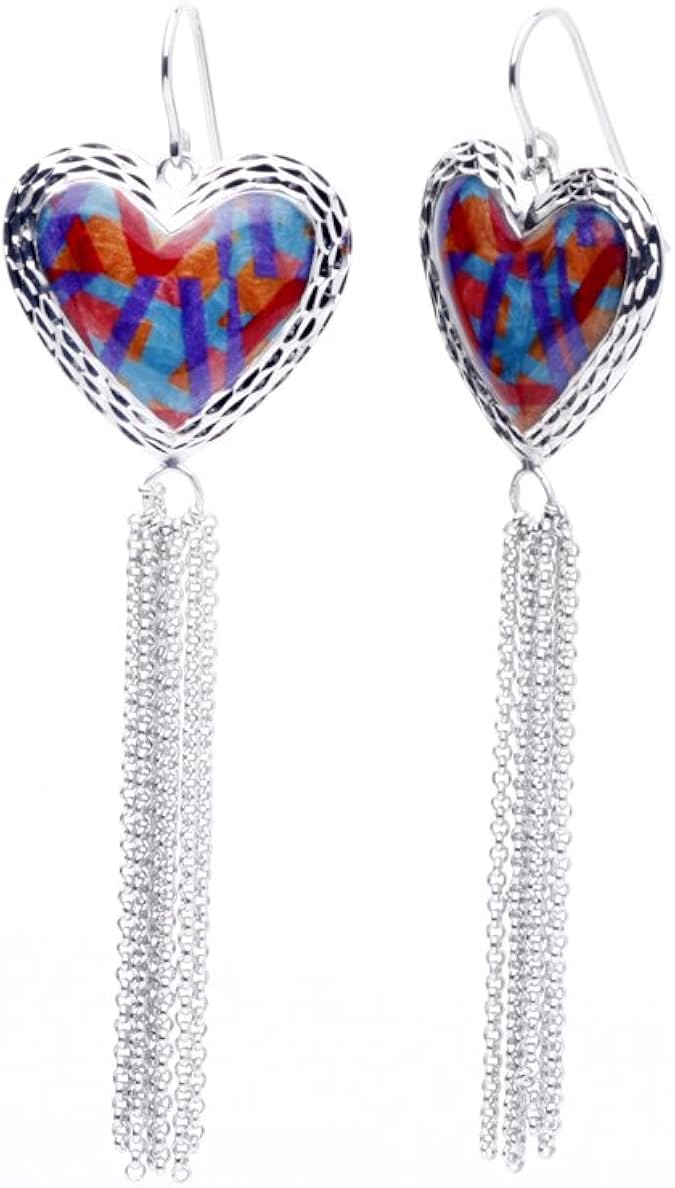 Download Amazon.com: Heart Drop & Dangle Tassel Earrings: Jewelry