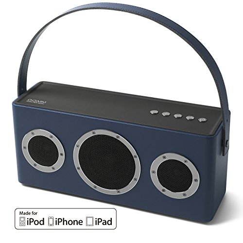 [Apple Airplay Certified]GGMM M4 Wireless Speaker For Music Streaming,Wi-Fi Bluetooth Indoor Outdoor Speaker, Built-in Battery,10-Hour Playtime,Powerful 40W Audio Driver,Enhanced Bass,Multi Room Play