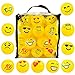 Youngever 50 Emoji Pit Balls, Ball Pit, Crush Proof Plastic Ball Pit with Sturdy Clear Bag