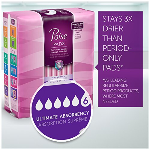 Poise Incontinence Overnight Pads, Ultimate Absorbency, Long, 90 Count eBay