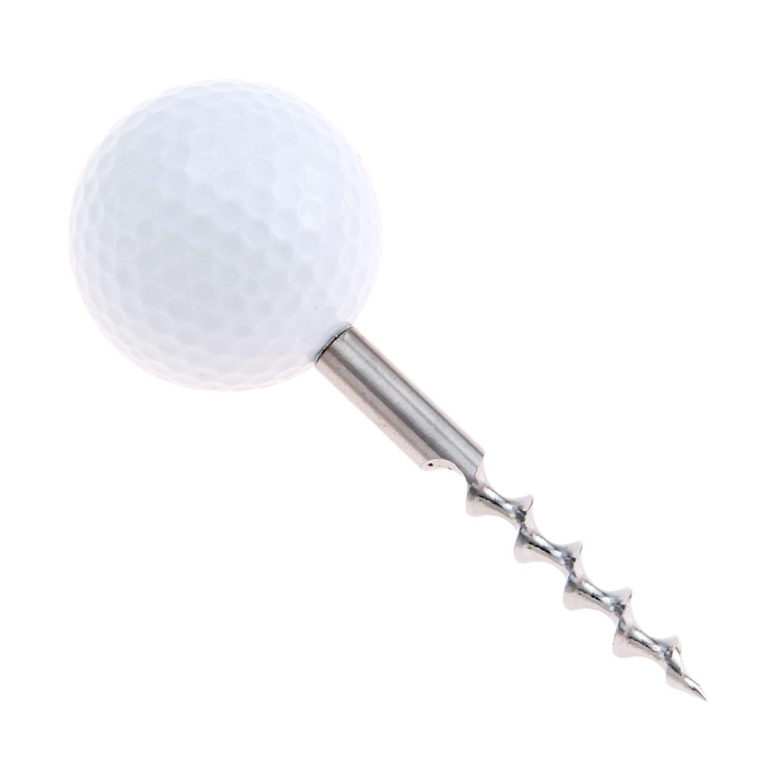 Golf Ball Bottle Opener, Golfer Beer Gift Novelty Item Creative Kitchen Gadgets Drink Opening Golf Ball-Shaped 92.67mm Stainless Steel (Wine Opener White)