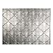 FASÄDE Monaco Decorative Vinyl Backsplash 15 sq ft Kit in Crosshatch Silver