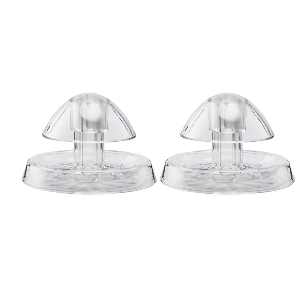 ULTECHNOVO Aquarium Clear Plastic Snai for Water Fish Tank Aquarium (8X8X4cm, 2pcs)
