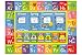 KC Cubs Playtime Collection ABC Alphabet, Seasons, Months and Days of The Week Educational Learning Area Rug Carpet for Kids and Children Bedrooms and Playroom (5' 0" x 6' 6") primary