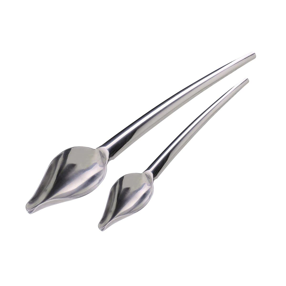 Jean Daudignac 0601050 Set of 2 Quill Spoons for Cake Decorating Stainless Steel