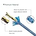 Aupek Athletic Shoelaces Round 36 inch, Reflective Shoelaces for Running, Cycling, Sneakers, Sport Shoe Laces for Men Women Kids (Light Blue)