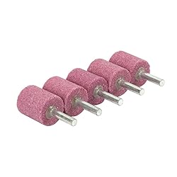 WenFo 5Pc Red 1/4" Shank Corundum Grinding Head