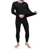 Men's Thermal Underwear Long Johns Set with Fleece Lined