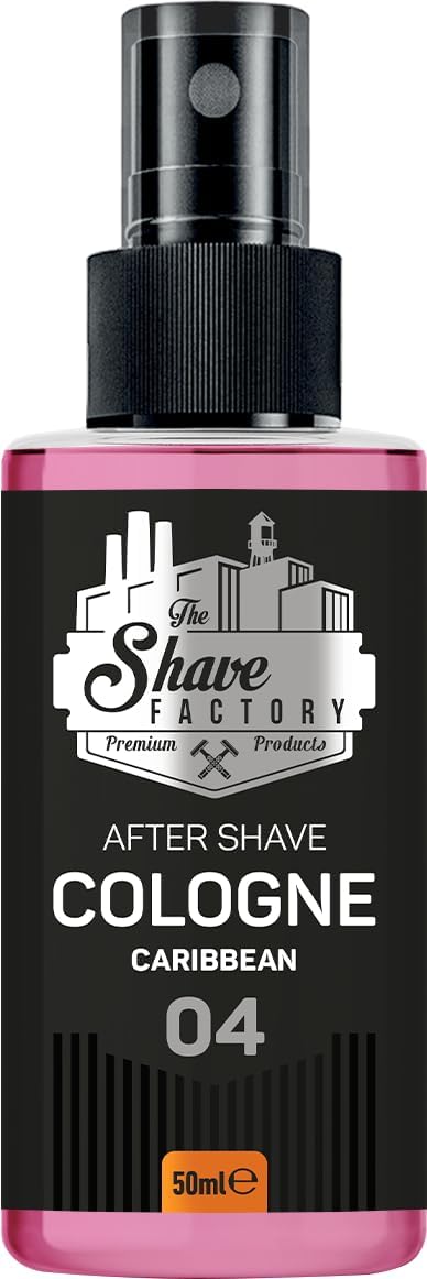The Shave Factory After Shave Cologne Carribean 50ml Men's Fresh Scent