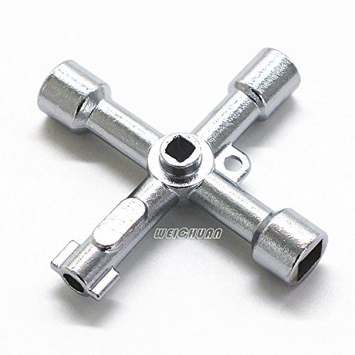 Weichuan stainless steel 4 way key wrench - multifuncti…