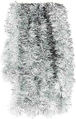 Elegant Hanging Tinsel Garland 3-Inch x 15-Feet - Choose from 12 Fun Holiday Colors