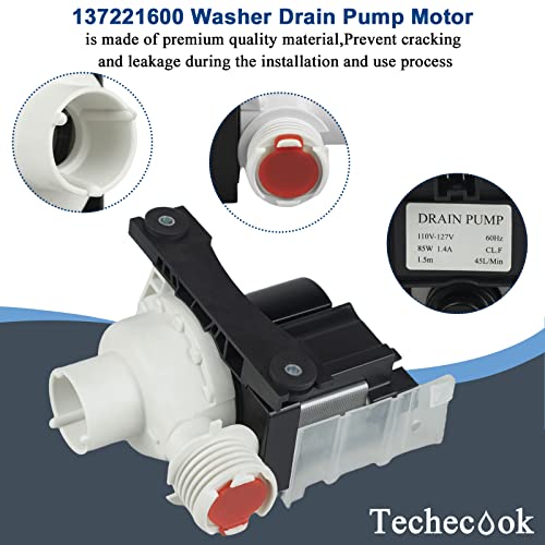 137221600 Washer Drain Pump by Techecook (365DAYS WARRANTY